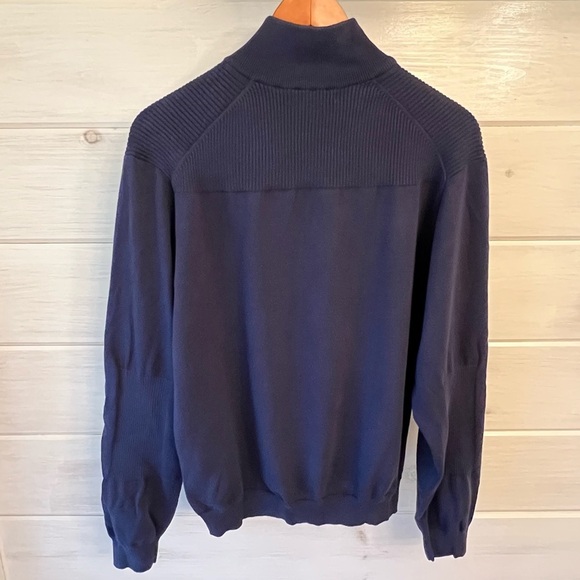 Cutter & Buck Quarter Zip Pullover Long Sleeve Sweater Navy Blue Medium MCS07544 - Picture 12 of 14